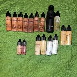 Luminess airbrush makeup, cleaner, glow, primer